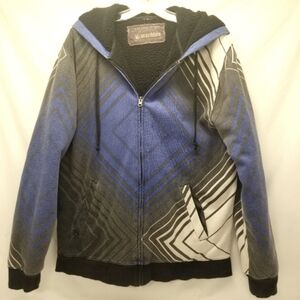 Machine Clothing Company Type Field Apparel Men L Sherpa Fleece Lined Full Zip